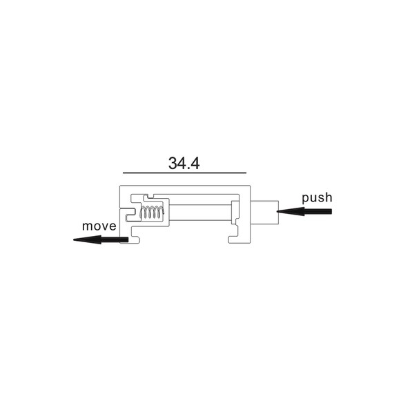 TRK3BLCEILKIT1 - 4 Wire 3 Circuit Track Ceiling TRK3BLCEILKIT1