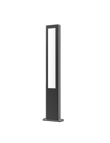 AMUN4 - AMUN LED Surface Mounted Matte Black Rectangular Bollard Lights IP54 - 800mm