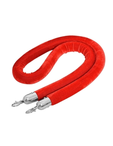 Dolphy Velvet Rope with Silver Hook for Queue Barrier - DQMG0007