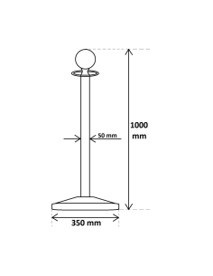 Dolphy Queue Barrier Silver - DQMG0003DQMG0003 2