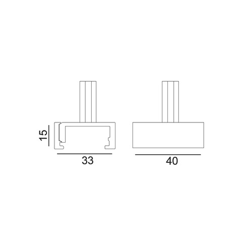 TRK3BLSUSCLAMP - 4 Wire 3 Circuit Track TRK3BLSUSCLAMP