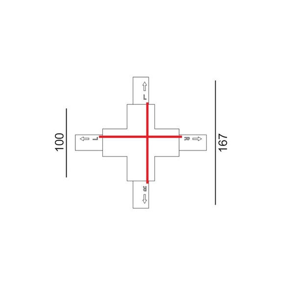 TRK3WH1M - 4 Wire 3 Circuit Universal Tracks, TRK3WH1M