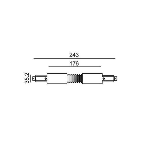 TRK3WHCON2 - 4 Wire 3 Circuit Universal Tracks, TRK3WHCON2