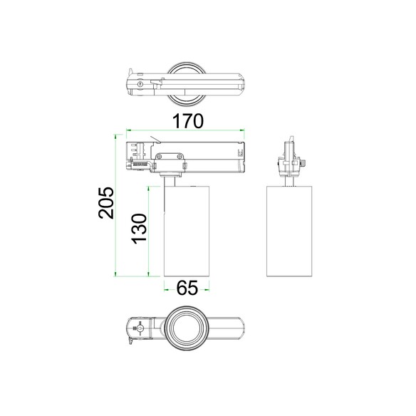 TRKTRI01 - 4 Wire 3 Circuit LED Tri-CCT Dimmable TRKTRI01