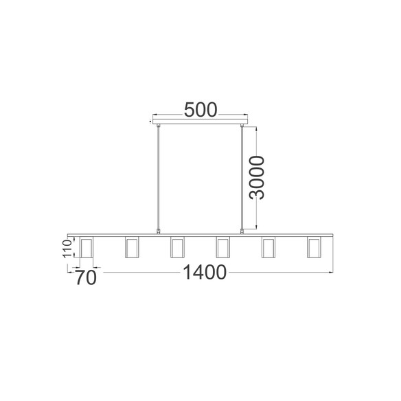 TUBERIA1 - TUBERIA Interior Linear Bar with Beige TUBERIA1