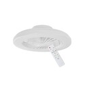 VIFTU Interior Low Profile DC Surface Mounted Ceiling Fan with LED Tri-CCT Light - Min Rpm: 1080 Fan Power Consumpti...