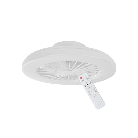 VIFTU1 - VIFTU Interior Low Profile DC Surface Mounted Ceiling Fan with LED Tri-CCT Light - Min Rpm: 1080 Fan Power Consumpti...