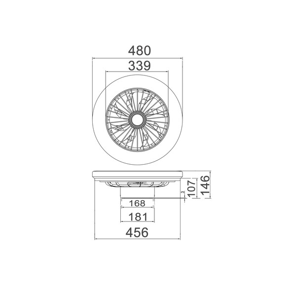 VIFTU1 - VIFTU Interior Low Profile DC Surface VIFTU1