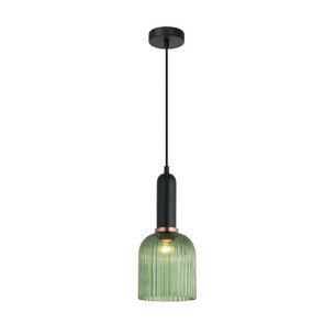 VINTAJ10 - VINTAJ Retro Interior Ellipse Shape Ribbed Glass VINTAJ10