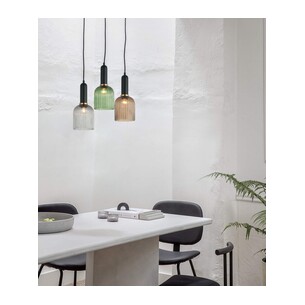 VINTAJ12 - VINTAJ Retro Interior Ellipse Shape Ribbed Glass VINTAJ12 2