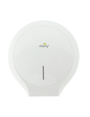 Dolphy Jumbo Toilet Roll Dispenser White - DTPR0009