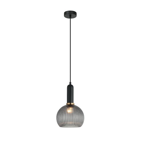 VINTAJ3 - VINTAJ Interior Wine Glass Shape Ribbed Glass Pendant Lights