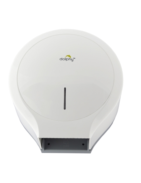 Dolphy Jumbo Toilet Roll Dispenser White - DTPR0009