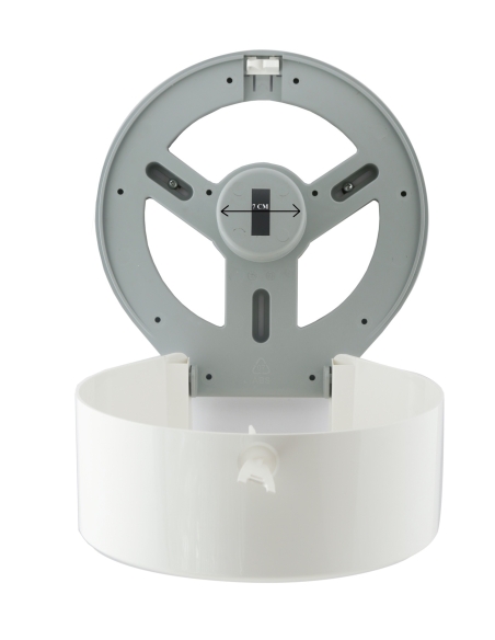 Dolphy Jumbo Toilet Roll Dispenser White - DTPR0009