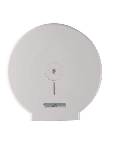 Dolphy Jumbo Toilet Roll Dispenser White - DTPR0006