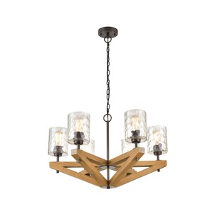 VOTIF1 - VOTIF Retro Interior Candelabra Oak Wood with VOTIF1