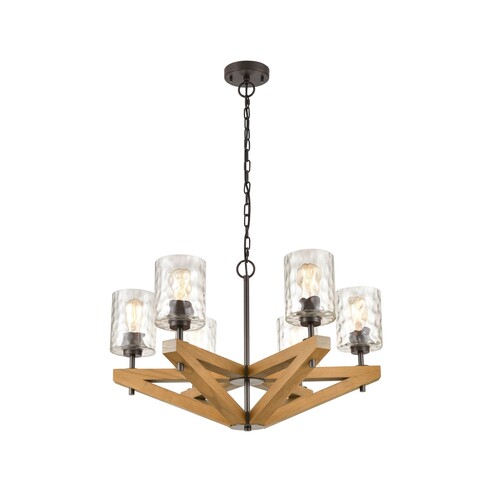 VOTIF1 - VOTIF Retro Interior Candelabra Oak Wood VOTIF1