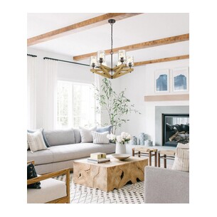 VOTIF1 - VOTIF Retro Interior Candelabra Oak Wood with VOTIF1 2