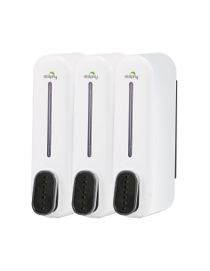 DSDR0040 - Dolphy Soap Dispenser 300ML White & Black Set of DSDR0040