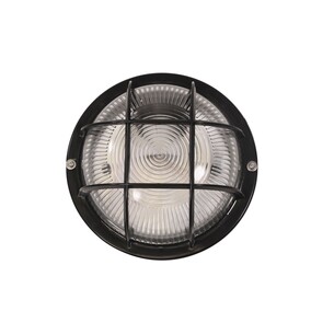LF7952BK - RUND Black 18cm E27 IP54 Round Caged Black LF7952BK