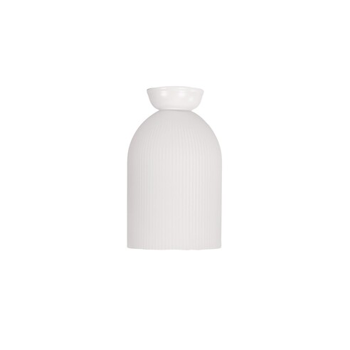 OL2259WH - ARLEY White with Ribbed Opal Matt OL2259WH