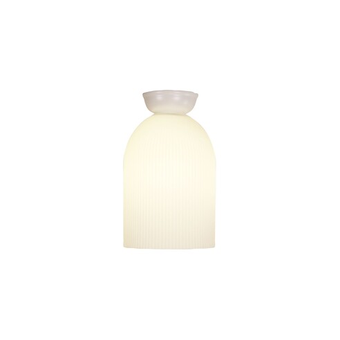 OL2259WH - ARLEY White with Ribbed Opal Matt OL2259WH