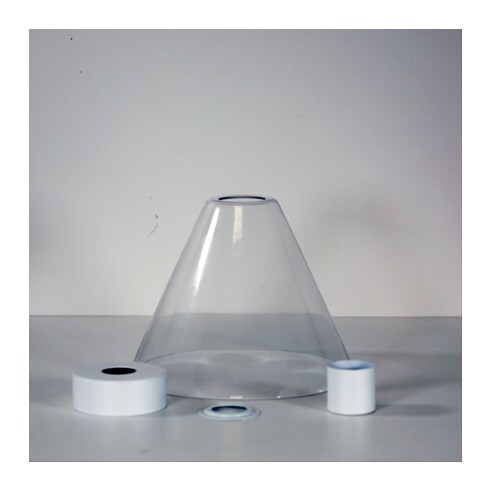 OL2264WH - HEATH White with Clear Glass DIYOL2264WH