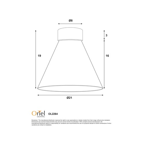 OL2264WH - HEATH White with Clear Glass DIYOL2264WH