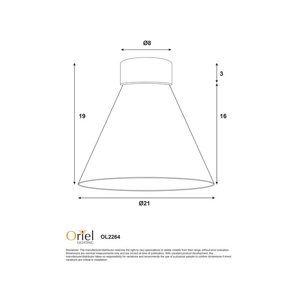 OL2264WH - HEATH White with Clear Glass DIYOL2264WH