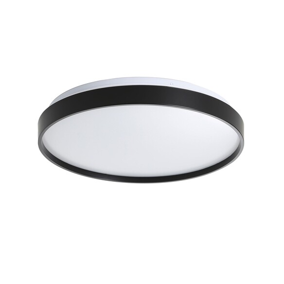 OL49781/48BK - Leena 48cm 30W LED CCT Dimmable Black Trim Oyster Light