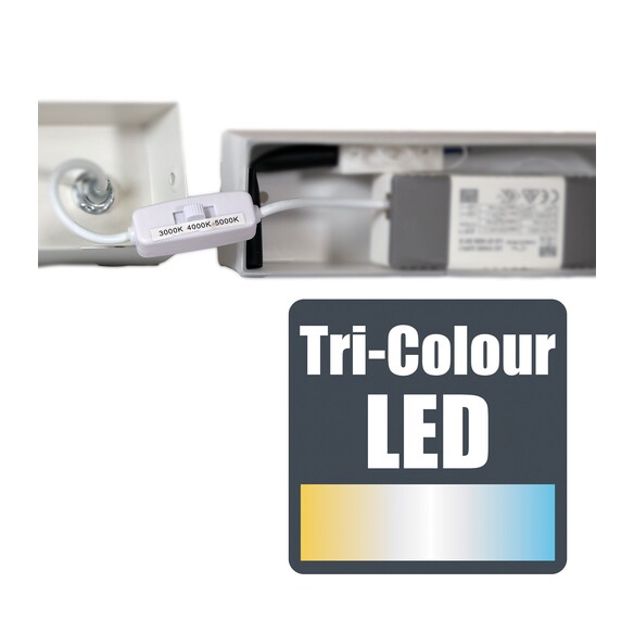 OL54639WH - Kari 90 White 27W CCT Vanity Light OL54639WH