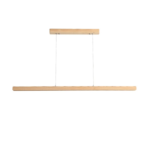 OL60680/1500 - KERF 1500mm LED CCT Ash Wood Timber Pendant