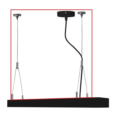 OL60775BK - VANA Black and Chrome Suspension KitOL60775BK