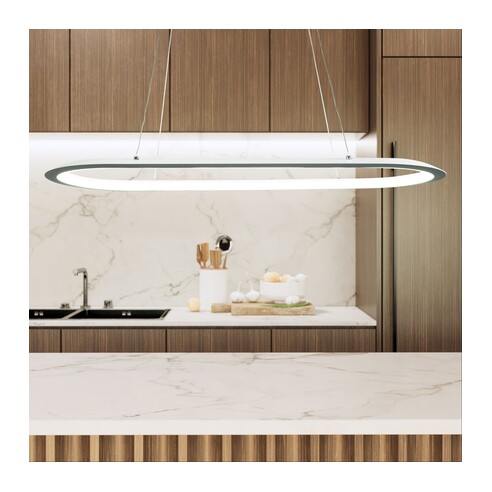 OL60860/80WH - Ovale CCT LED Pendant WhiteOL60860/80WH