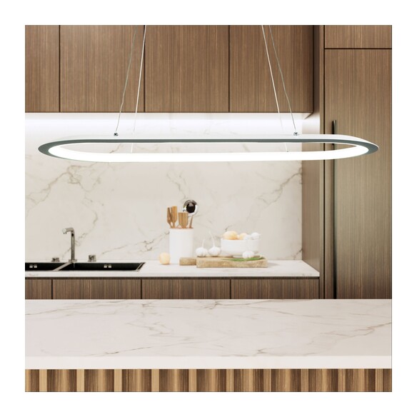 OL60860/80WH - Ovale CCT LED Pendant WhiteOL60860/80WH