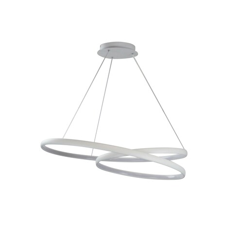 OL60994/80WH - INFINITY 50W LED CCT Dimmable Spiral White Pendant