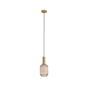 OL63751/13AM - LUXE.130 Single Black and Satin Brass with OL63751/13AM