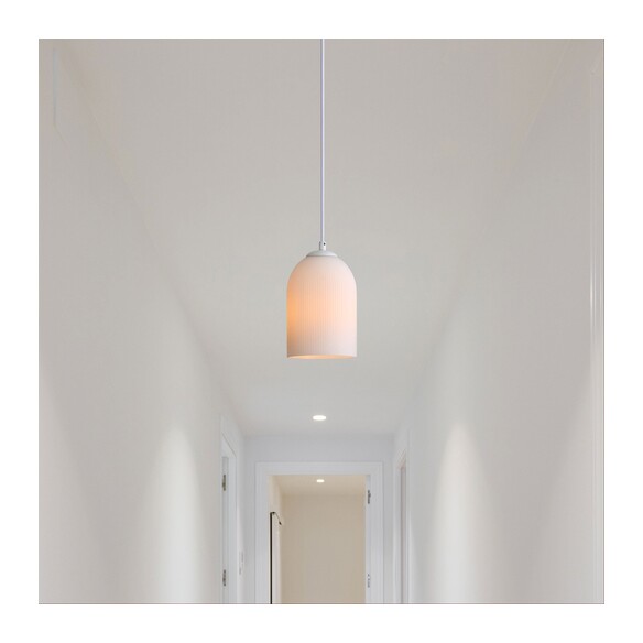 OL63859WH - ARLEY White with Opal Matt Glass E27 OL63859WH