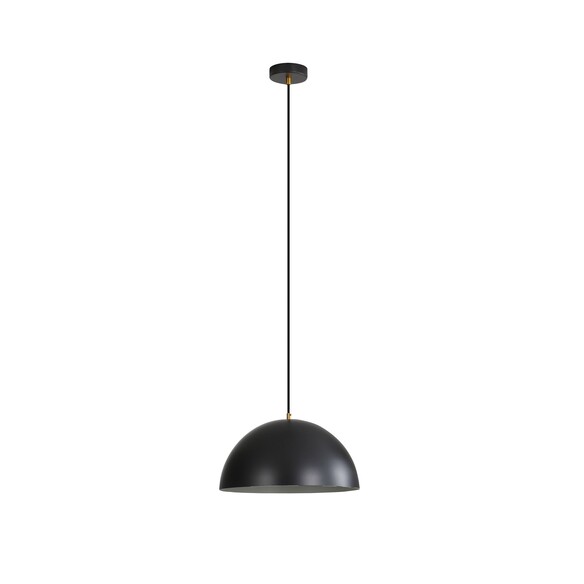 OL64920/35BK - LEXI.35 Single Black Metal Dome 35cm E27 Pendant