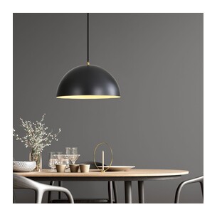 OL64920/35BK - LEXI.35 Single Black Metal Dome 35cm E27 OL64920/35BK 2