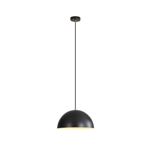 OL64920/35BK - LEXI.35 Single Black Metal Dome OL64920/35BK