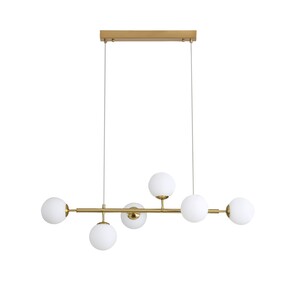 OL65010/6SB - Eva.6 6 Light 4W G9 LED Satin Brass and Opal OL65010/6SB