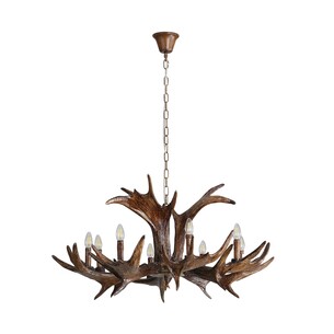 OL65281/8 - RAMURE.8 8 Light Hand Painted Deer Antler OL65281/8 2