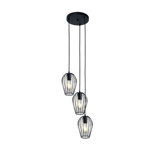 OL68763BK - Olam 3 Light Cluster Pendant BlackOL68763BK