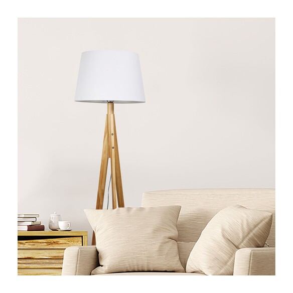 OL81161 - Stabb Floor Lamp Natural with White Shade