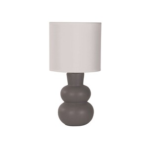 OL90163GY - HOLLA.35 Grey Curvy Ceramic Table LampOL90163GY 2