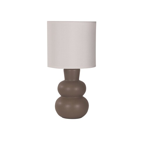 OL90163TP - HOLLA.35 Taupe Curvy Ceramic Table OL90163TP