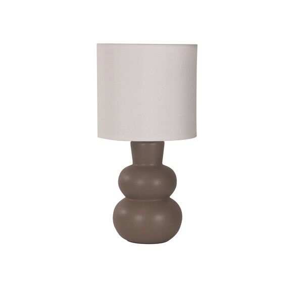 OL90163TP - HOLLA.35 Taupe Curvy Ceramic Table OL90163TP