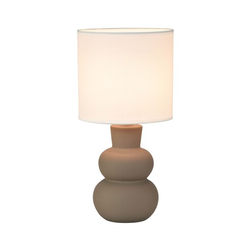 OL90163TP - HOLLA.35 Taupe Curvy Ceramic Table OL90163TP