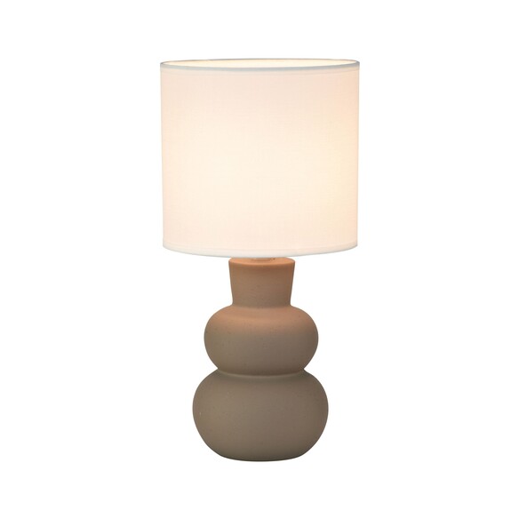 OL90163TP - HOLLA.35 Taupe Curvy Ceramic Table OL90163TP